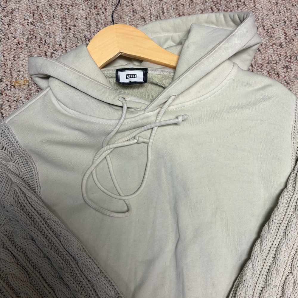 KITH Cable Knit Sleeve Men’s Hoodie FW21